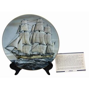 Danbury Mint Rosenthal Great‎ American Sailing Ships THE ALFRED  Ltd Ed Plate